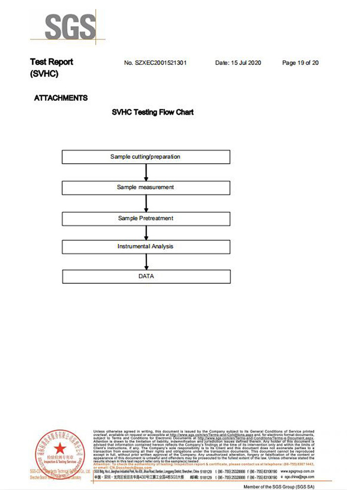 一次性保險(xiǎn)絲REACH認(rèn)證19