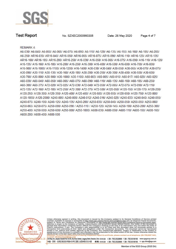 自恢復(fù)保險絲SGS報告4