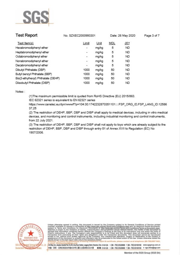 SMD自恢復保險絲SGS認證3